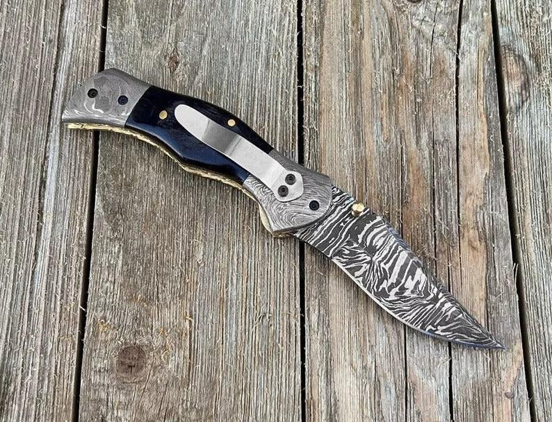 Damascus Folding Knives