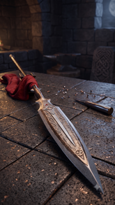 Draupnir Speer Replik – Handgeschmiedeter Speer aus Kohlenstoffstahl, God of War Sammlerstück