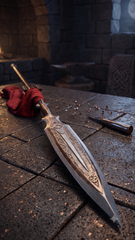 Draupnir Spear Replica – Hand-Forged Forged High-Carbon Steel God of War Collectible