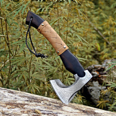 Hand Forged Viking Skeggox Battle Axe - Valhalla Gift & Wood Chopping Axe