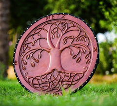Yggdrasil Lebensbaum Geschnitzter Wikingerschild, Nordischer Schild, Wandbehangschild,