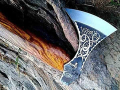 VW-25 Viking Warrior Axe - "Brume-Breaker,, Gentlemen Gift, Groomsmen Gift, Christmas Gift - Valknut Warriors