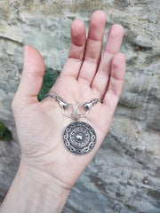 Steel Valkyaire Choker Viking Maiden Necklace