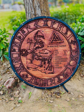 Odin All-Father Viking Shield | Handcrafted Norse Round Shield | Wall Decor & Cosplay