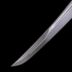 Hand-Forged Folded Steel Shirasaya Tanto - Premium Hardwood Japanese Short Sword