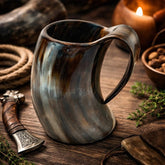 Natural Bull Horn Mug, Viking Drinkware, Gamer Gift
