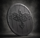 Handmade Viking Raven Wooden Shield - Norse Odin Warrior Round Shield