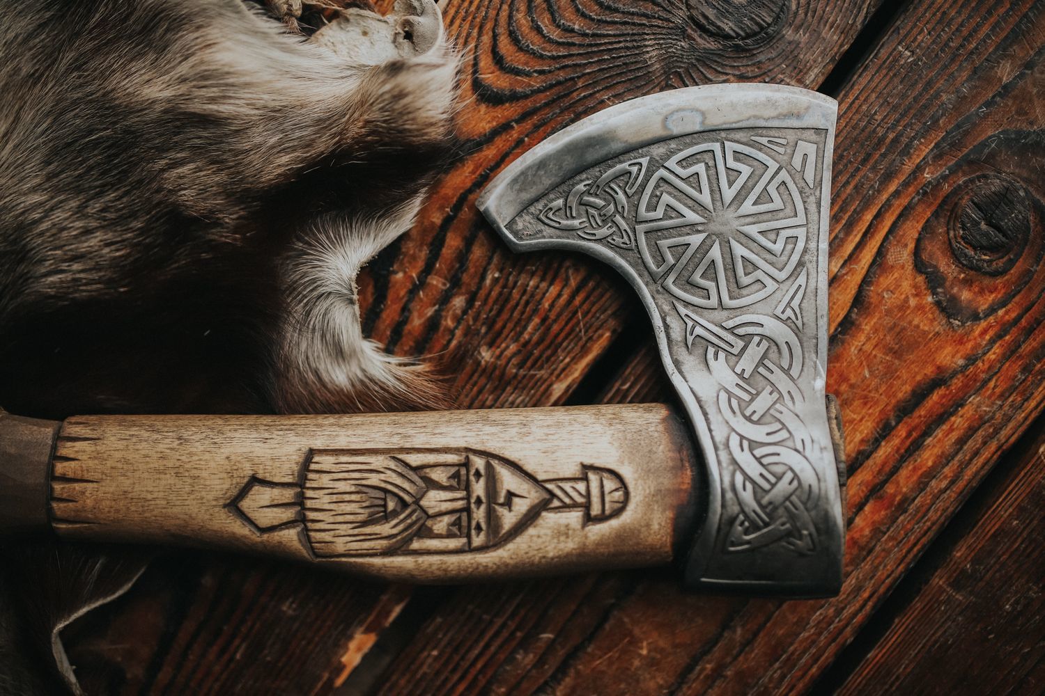 VW-26 Hand made forged axe, Viking axe, Gift for him, Gift for him, Christmas Gift - Valknut Warriors