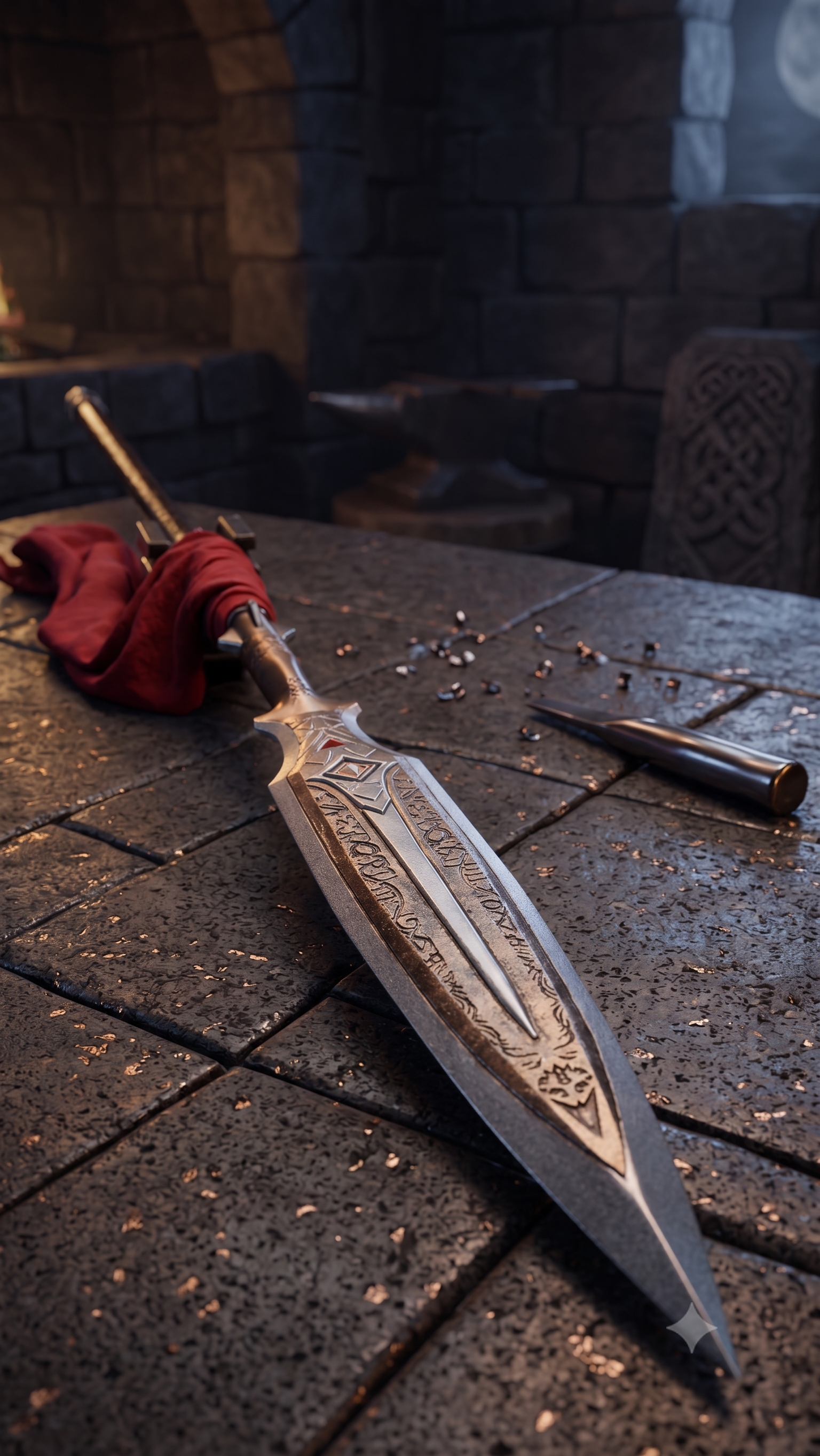 Draupnir Spear Replica – Hand-Forged Forged High-Carbon Steel God of War Collectible