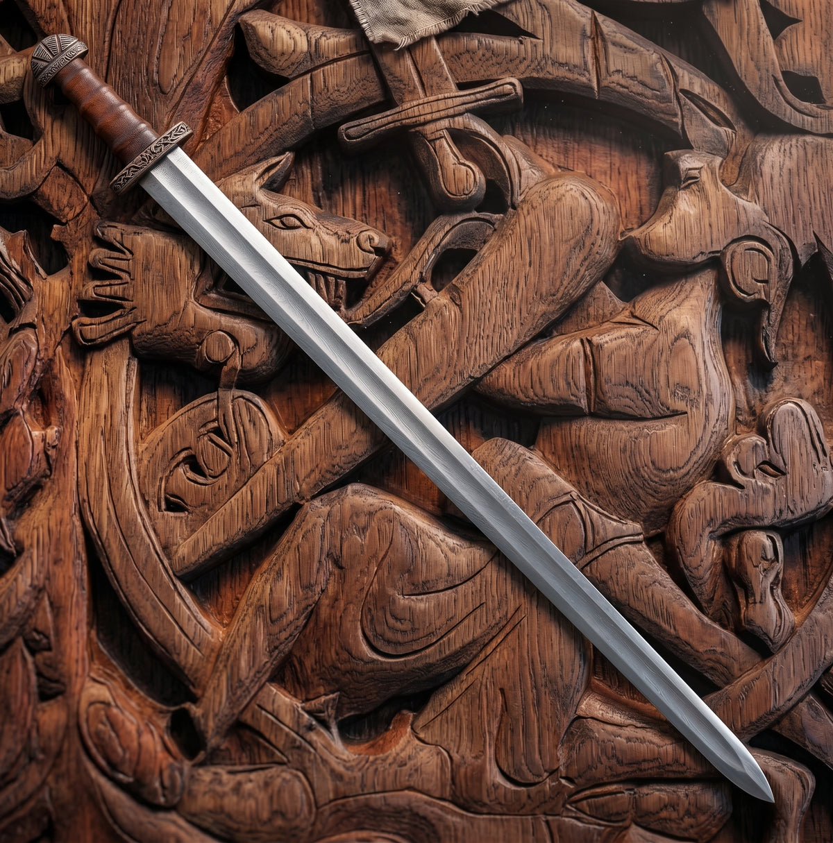 VW-13 Handmade Viking Sword – "Legend Breaker" Carbon Steel Replica, Collector's Gift