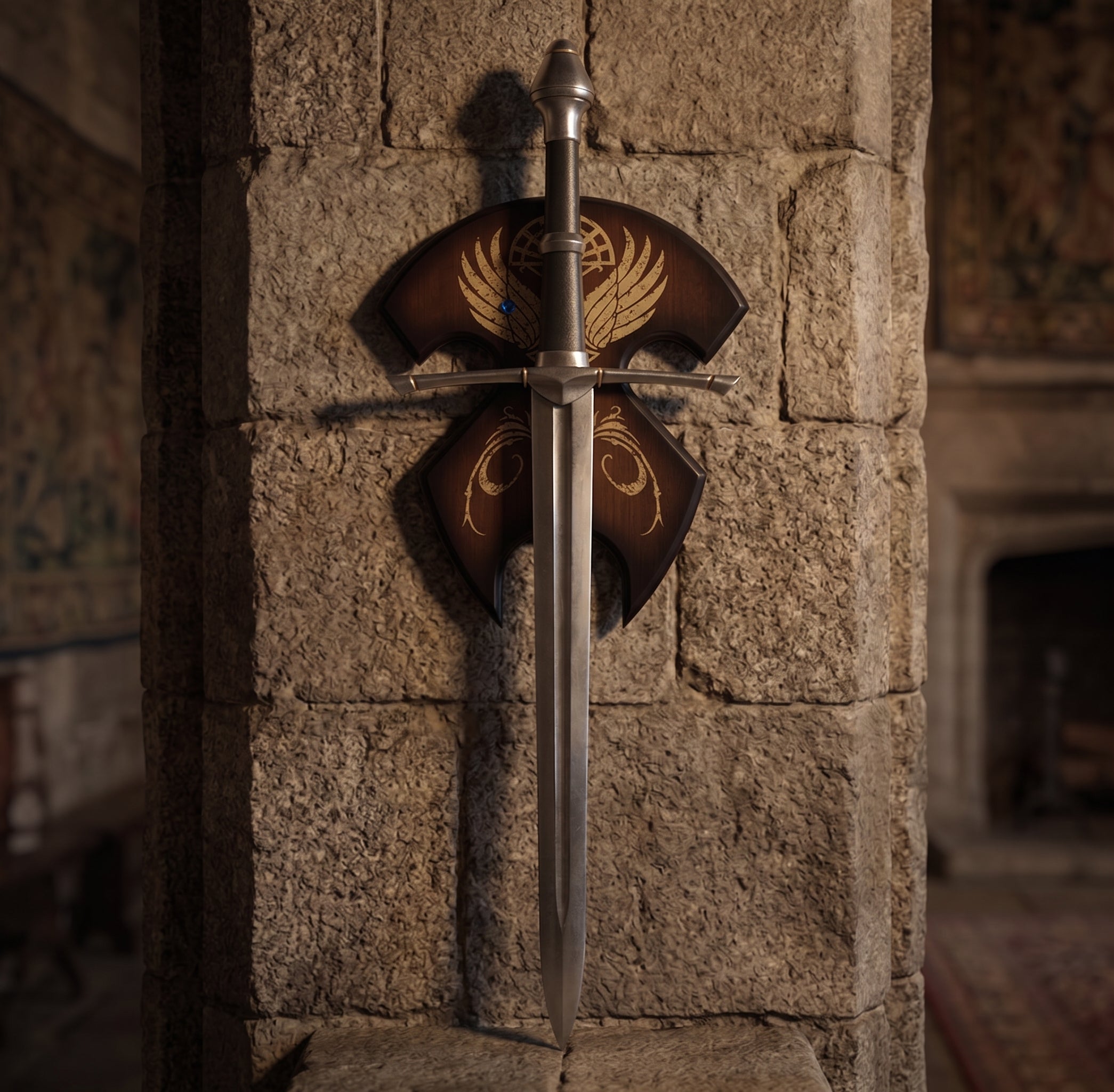 VW-14 Handmade Viking Sword Replica – "Star Chain Breaker" Display Piece