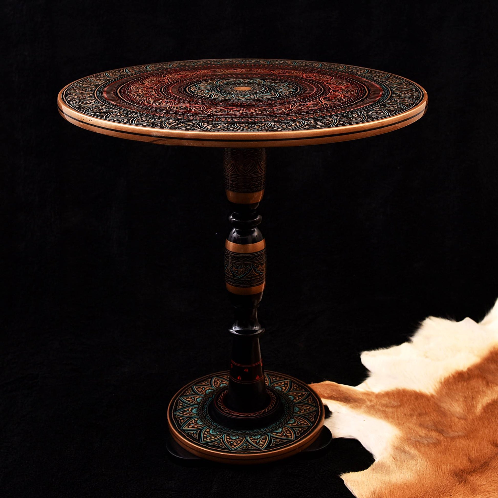 VW- 35 Naksh table, Viking Table, Coffee Table, Christmas gift, gift for her - Valknut Warriors