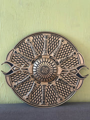 Valknut Warriors Handmade Viking Shield – Authentic Norse Art