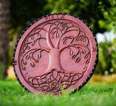 VW-32 Yggdrasil, Tree of life carved viking shield, Norse shield, Gentlemen Gift, Christmas Gift - Valknut Warriors