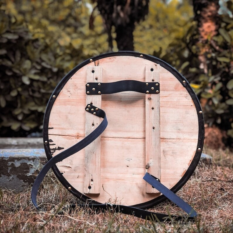 Odin Ravens Huginn and Muninn Viking Shield, 23"Inches Norse Shield, Wall Hanging Shield, Wall Decor, Christmas Gift, Halloween Gift