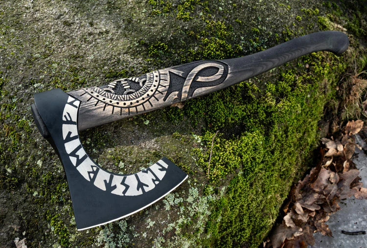 VW-16 Viking Warrior Ax - "Axe of Kattegat", Gentlemen Gift, Groomsmen Gift, Christmas Gift - Valknut Warriors