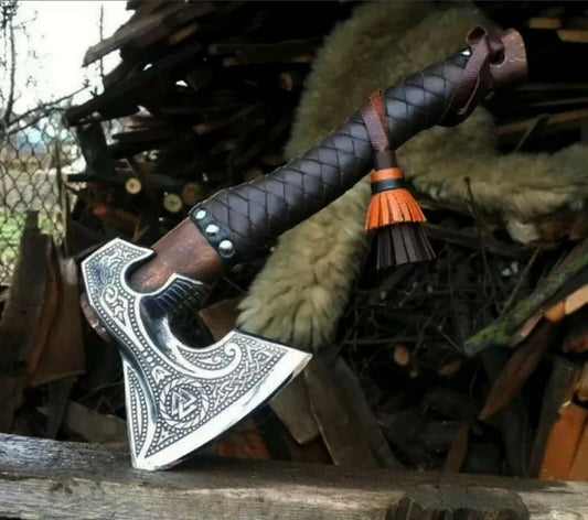 VW-17 Viking Warrior Axe - "Axe of the Ancients, Gentlemen Gift, Groomsmen Gift - Valknut Warriors