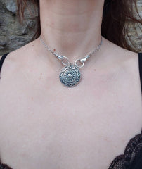 Steel Valkyaire  Choker Viking Maiden Necklace