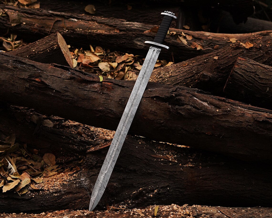 VW-42 Hand forged Viking Sword, Replica Sword, Gift for him, Groomsmen gift, Christmas gift - Valknut Warriors