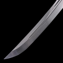 Hand-Forged Folded Steel Shirasaya Tanto - Premium Hardwood Japanese Short Sword