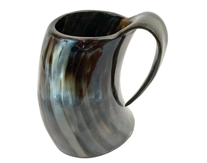Natural Bull Horn Mug, Viking Drinkware, Gamer Gift