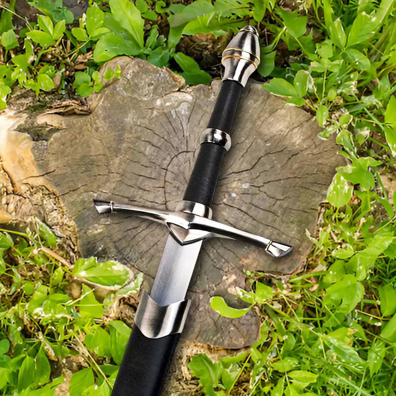 VW-136 handmade Norse Carbon Sword, LOTR Swords Full Tang Viking Blade, Gift for him, Christmas Gift - Valknut Warriors