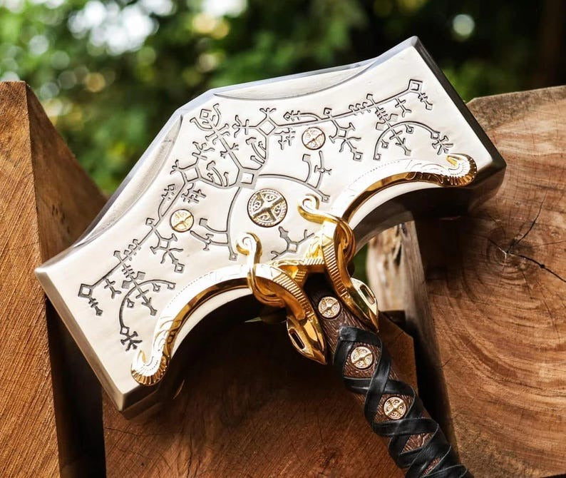 God of War Ragnarok Mjolnir – Thor’s Hammer Cosplay Replica Gift