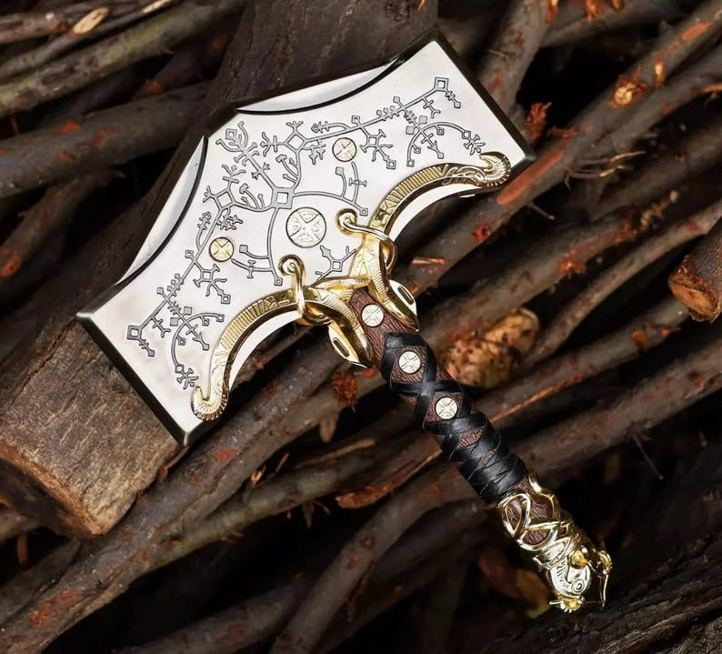 God of War Ragnarok Mjolnir – Thor’s Hammer Cosplay Replica Gift