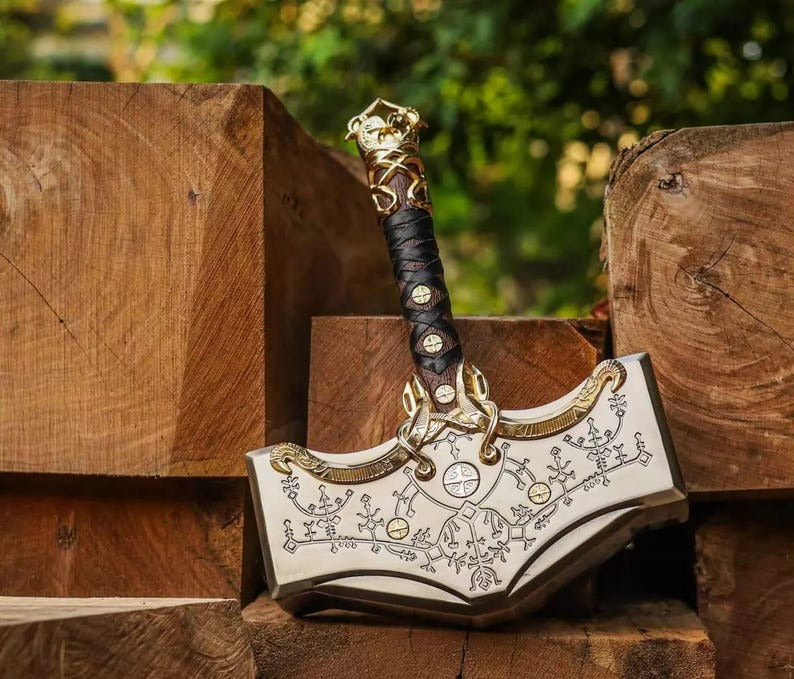 God of War Ragnarok Mjolnir – Thor’s Hammer Cosplay Replica Gift