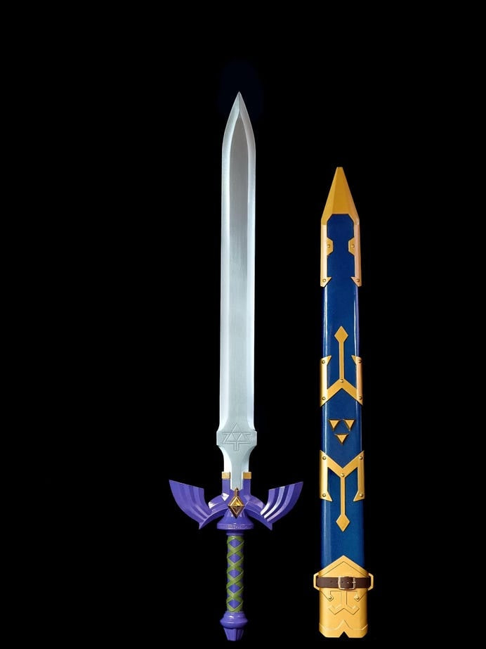 The Legend of Zelda Master Sword Replica with Scabbard | Real Metal Cosplay Sword