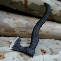 Custom Handmade Carbon Steel Viking Axe – Personalized Gift for Groomsmen, Wedding & Christmas