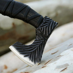 Custom Handmade Carbon Steel Viking Axe – Personalized Gift for Groomsmen, Wedding & Christmas