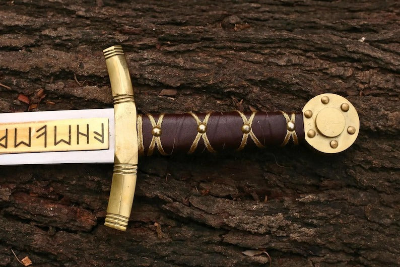 Merlin Excalibur Display Sword – Handmade Medieval Knight Templar Collectible