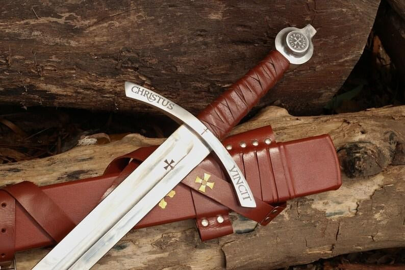 Hand Forged High Carbon Steel Faith keeper Knights Templar Sword Medieval Crusader Sword
