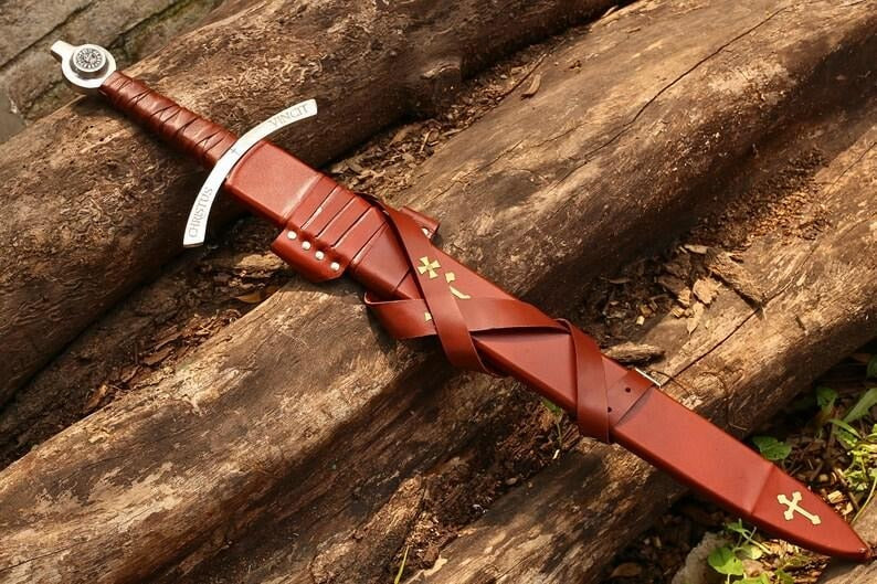 Hand Forged High Carbon Steel Faith keeper Knights Templar Sword Medieval Crusader Sword