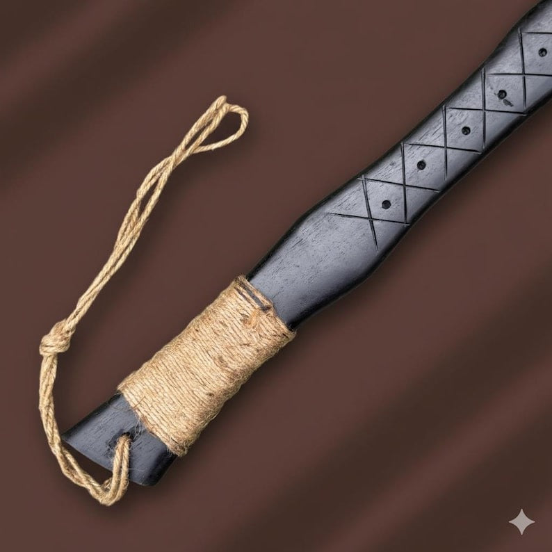 Viking Style Double-Blade Axe | Engraved Norse Knotwork Handle | Collectible Display Piece