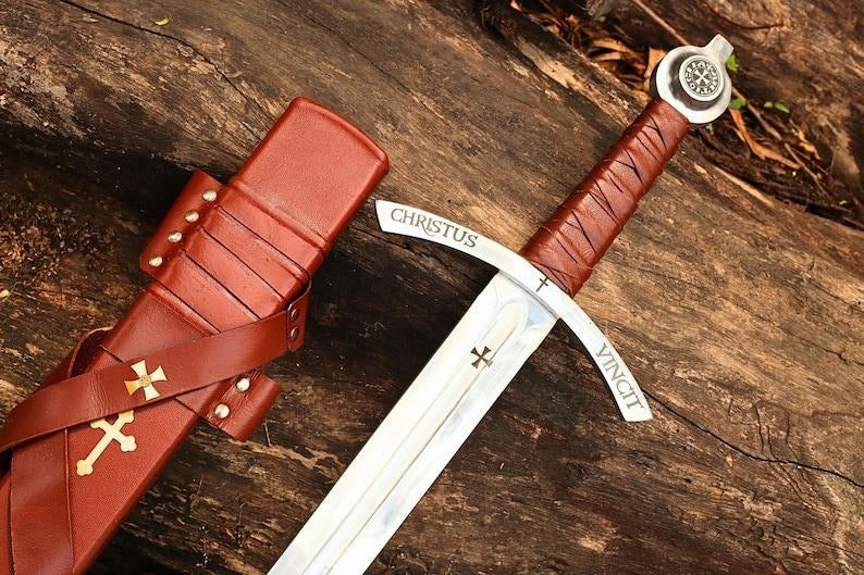 Hand Forged High Carbon Steel Faith keeper Knights Templar Sword Medieval Crusader Sword