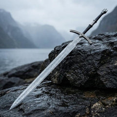 Custom Handmade Witch-King Angmar Sword Replica – Dark Fury Ringwraith Display Sword | Halloween & Special Occasion Gift