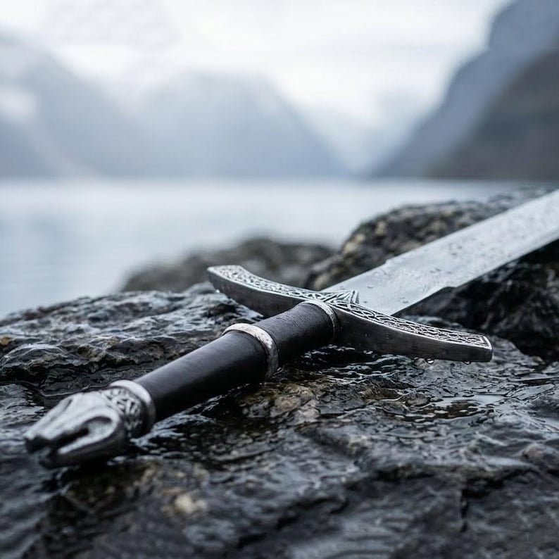 Custom Handmade Witch-King Angmar Sword Replica – Dark Fury Ringwraith Display Sword | Halloween & Special Occasion Gift