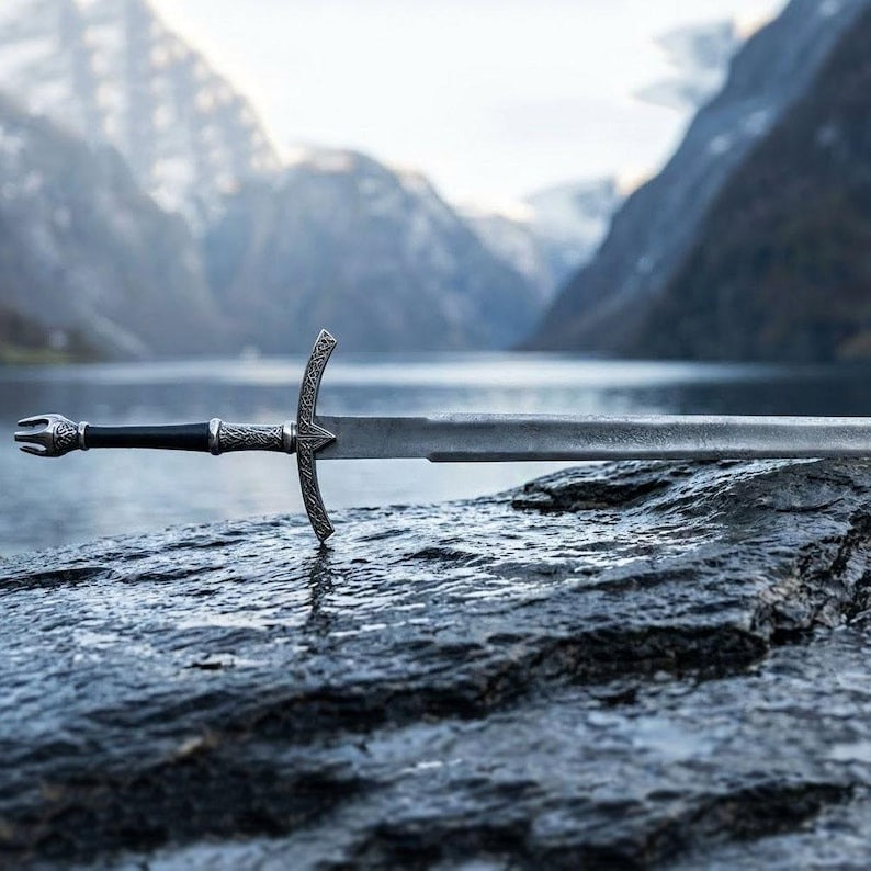 Custom Handmade Witch-King Angmar Sword Replica – Dark Fury Ringwraith Display Sword | Halloween & Special Occasion Gift