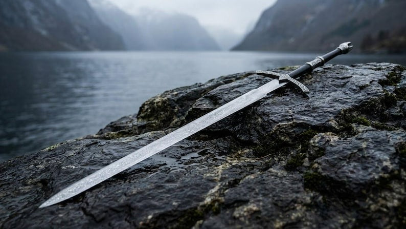 Custom Handmade Witch-King Angmar Sword Replica – Dark Fury Ringwraith Display Sword | Halloween & Special Occasion Gift