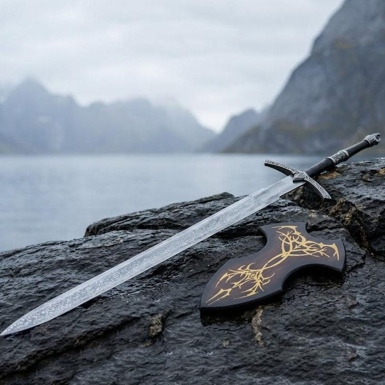 Custom Handmade Witch-King Angmar Sword Replica – Dark Fury Ringwraith Display Sword | Halloween & Special Occasion Gift