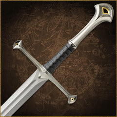 Ancient King’s Sword – Handmade Elendil Fantasy Steel Replica | Ring of Power Collectible & Display Gift for Him