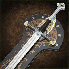 Ancient King’s Sword – Handmade Elendil Fantasy Steel Replica | Ring of Power Collectible & Display Gift for Him