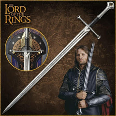 Ancient King’s Sword – Handmade Elendil Fantasy Steel Replica | Ring of Power Collectible & Display Gift for Him