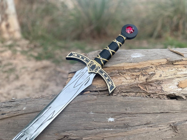 Throne of Glass Goldryn Sword Replica – Athril Fantasy Sword | Stainless Steel Blade & Rosewood Handle