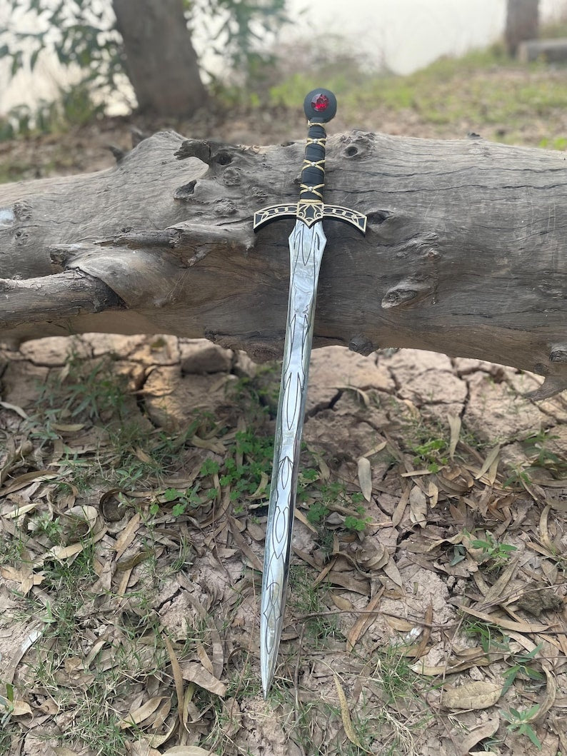 Throne of Glass Goldryn Sword Replica – Athril Fantasy Sword | Stainless Steel Blade & Rosewood Handle