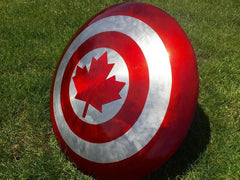 VW-66 Hand Forged Captain Canada Shield, Steel Shield, Unique Shield, Gift for him, Gift for her, Christmas gift - Valknut Warriors